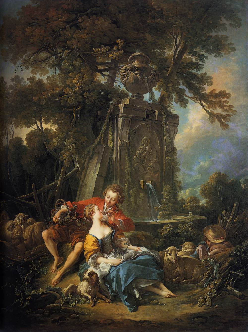 An Autumn Pastoral by Francois Boucher